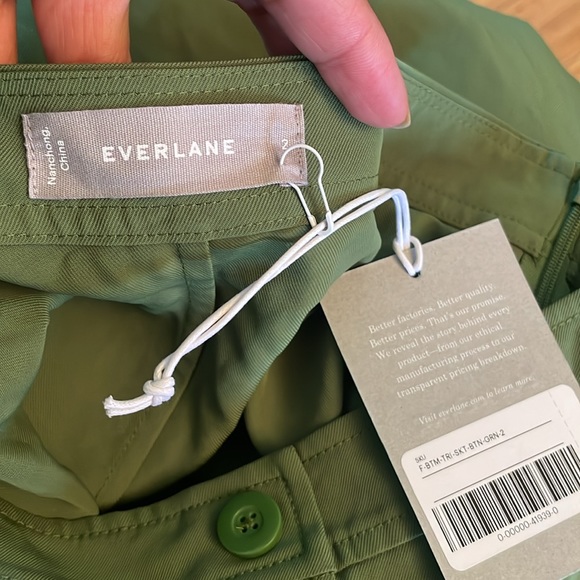 Everlane Japanese GoWeave Button Down Front Swing Skirt - Picture 9 of 11